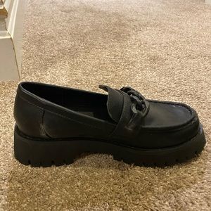 Princess Polly, black loafers, size 8, never worn
